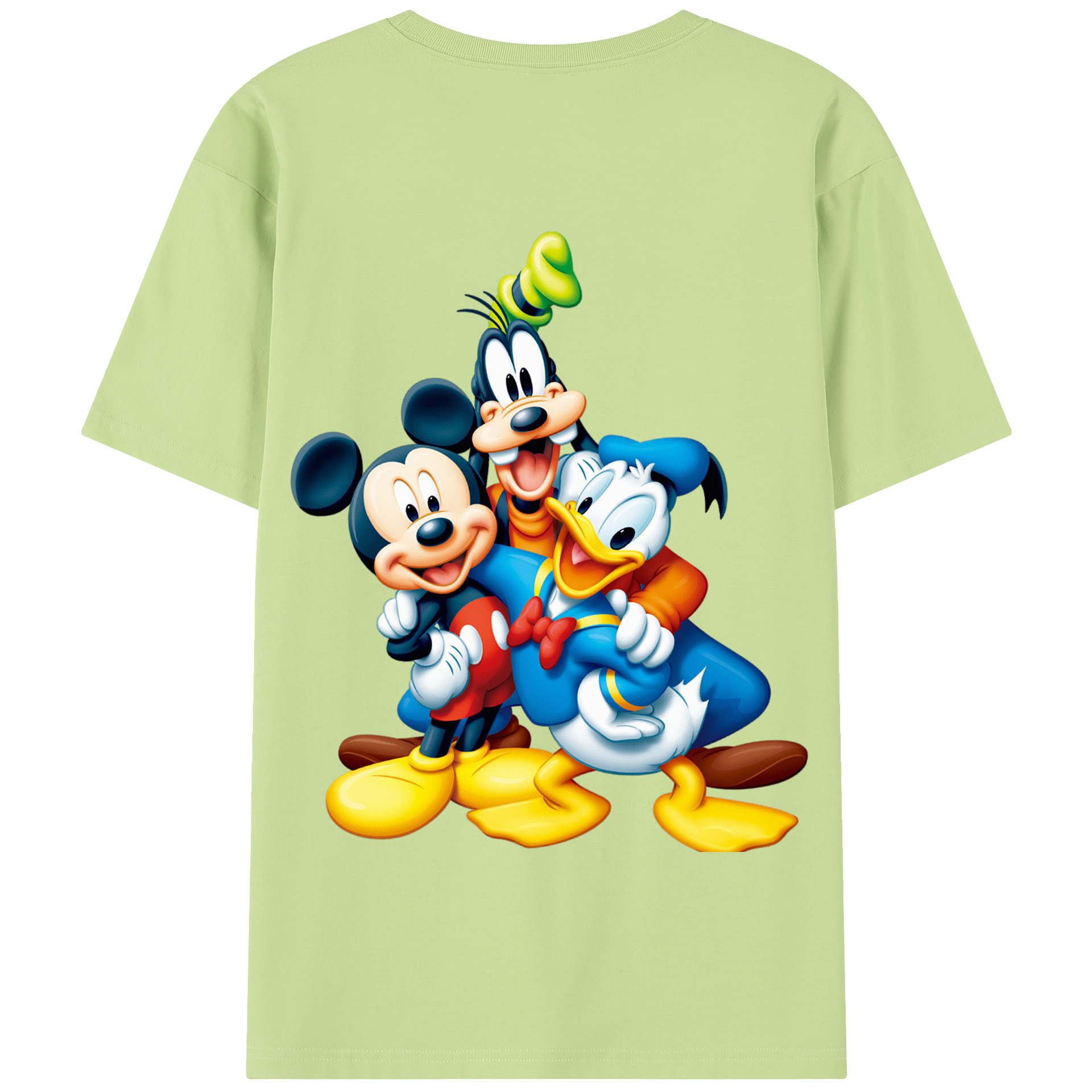 （画像用） ミッキーマウス Mickey Mouse 綿100％半袖Tシャツ（背面プリント）